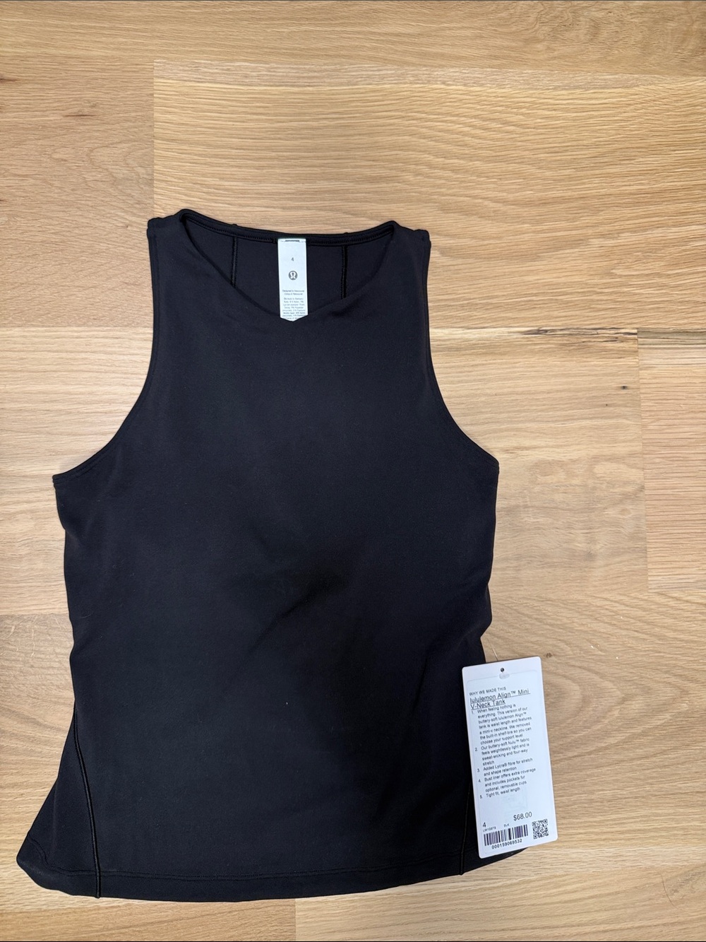 Lululemon sz 4 Align mini v neck tank